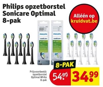 Promotions Opzetborstel optimal white - Philips - Valide de 09/04/2024 à 21/04/2024 chez Kruidvat