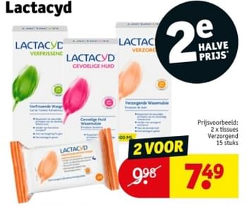 Promotions Tissues verzorgend - Lactacyd - Valide de 09/04/2024 à 21/04/2024 chez Kruidvat