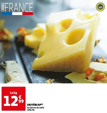 Promoties Gruyère igp - Huismerk - Auchan - Geldig van 11/04/2024 tot 14/04/2024 bij Auchan