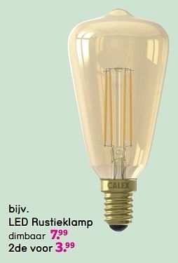 Promotions Led rustieklamp - Produit maison - Leen Bakker - Valide de 08/04/2024 à 21/04/2024 chez Leen Bakker