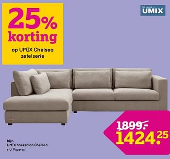 Promotions Umix hoeksalon chelsea - Umix - Valide de 08/04/2024 à 21/04/2024 chez Leen Bakker