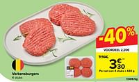 Varkensburgers-Huismerk - Carrefour 
