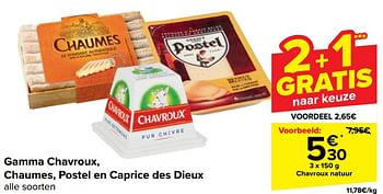 Promoties Chavroux natuur - Chavroux - Geldig van 10/04/2024 tot 22/04/2024 bij Carrefour