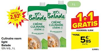 Promotions Culinaire room light balade - Balade - Valide de 10/04/2024 à 22/04/2024 chez Carrefour