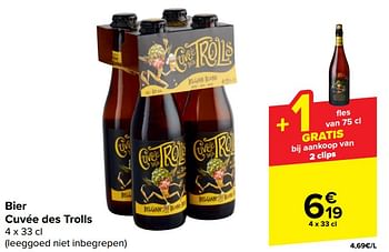 Promotions Bier cuvée des trolls - Cuvée des Trolls - Valide de 10/04/2024 à 22/04/2024 chez Carrefour