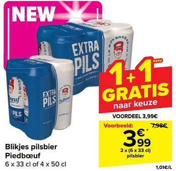 Promoties Pilsbier - Huismerk - Carrefour  - Geldig van 10/04/2024 tot 22/04/2024 bij Carrefour
