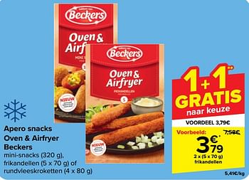 Promotions Apero snacks oven + airfryer beckers - Beckers - Valide de 10/04/2024 à 22/04/2024 chez Carrefour