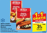 Promoties Apero snacks oven + airfryer beckers - Beckers - Geldig van 10/04/2024 tot 22/04/2024 bij Carrefour