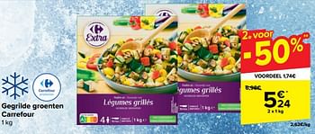 Promotions Gegrilde groenten carrefour - Produit maison - Carrefour  - Valide de 10/04/2024 à 22/04/2024 chez Carrefour