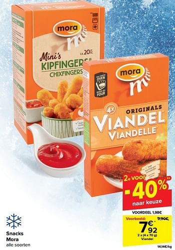 Promoties Snacks mora - Mora - Geldig van 10/04/2024 tot 22/04/2024 bij Carrefour