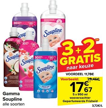Promotions Wasverzachter geparfumeerde frisheid - Soupline - Valide de 10/04/2024 à 22/04/2024 chez Carrefour