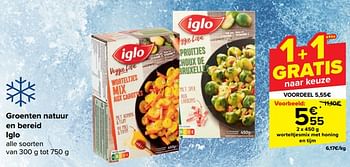 Promotions Worteltjesmix met honing en tijm - Iglo - Valide de 10/04/2024 à 22/04/2024 chez Carrefour