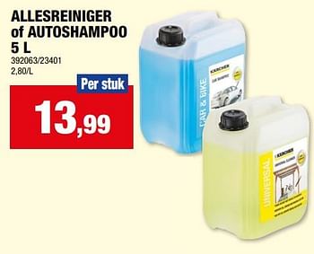 Promoties Allesreiniger of autoshampoo - Kärcher - Geldig van 10/04/2024 tot 21/04/2024 bij Hubo