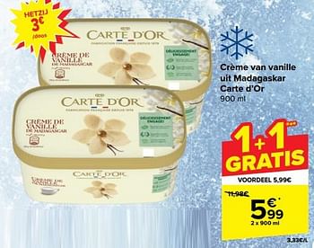 Promotions Crème van vanille uit madagaskar carte d’or - Ola - Valide de 10/04/2024 à 22/04/2024 chez Carrefour