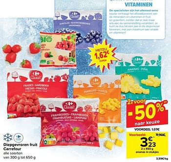 Promoties Diepgevroren fruit carrefour - Huismerk - Carrefour  - Geldig van 10/04/2024 tot 22/04/2024 bij Carrefour