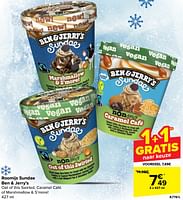 Promoties Roomijs sundae ben + jerry`s - Ben&Jerry's - Geldig van 10/04/2024 tot 22/04/2024 bij Carrefour
