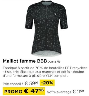 Promoties Maillot femme bbb donna fit - BBB - Geldig van 01/04/2024 tot 30/04/2024 bij Molecule