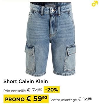 Promoties Short calvin klein - Calvin Klein - Geldig van 01/04/2024 tot 30/04/2024 bij Molecule