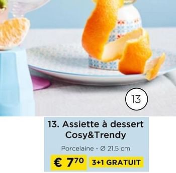Promoties Assiette à dessert cosy+trendy - Cosy & Trendy - Geldig van 01/04/2024 tot 30/04/2024 bij Molecule