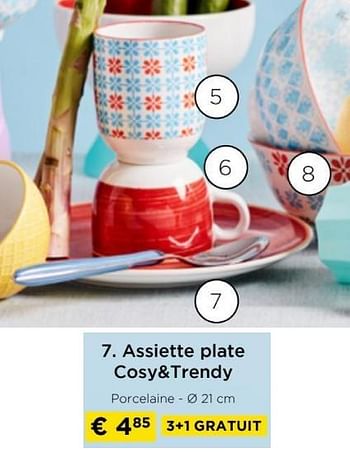 Promoties Assiette plate cosy+trendy - Cosy & Trendy - Geldig van 01/04/2024 tot 30/04/2024 bij Molecule