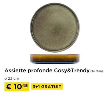 Promoties Assiette profonde cosy+trendy quintana - Cosy & Trendy - Geldig van 01/04/2024 tot 30/04/2024 bij Molecule