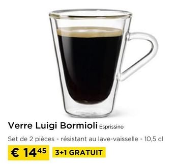 Promoties Verre luigi bormioli esprissino - Bormioli - Geldig van 01/04/2024 tot 30/04/2024 bij Molecule