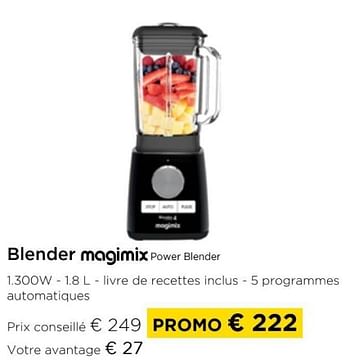 Promoties Blender magimix power blender - Magimix - Geldig van 01/04/2024 tot 30/04/2024 bij Molecule