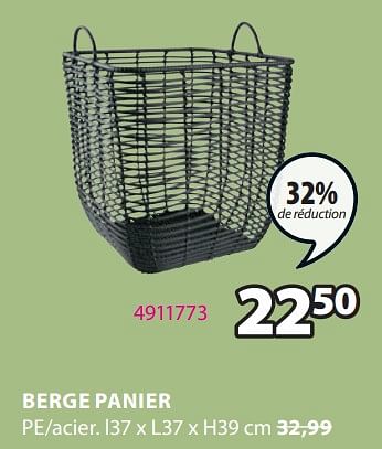 Promotions Berge panier - Produit Maison - Jysk - Valide de 08/04/2024 à 14/04/2024 chez Jysk