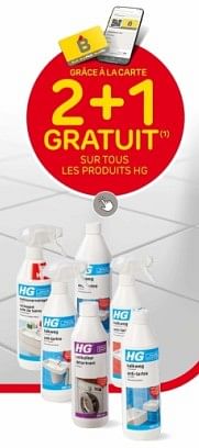 Promoties 2 + 1 gratuit sur tous les produits hg - HG - Geldig van 10/04/2024 tot 22/04/2024 bij Brico