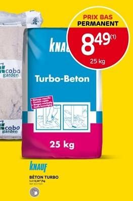 Promoties Béton turbo knauf - Knauf - Geldig van 10/04/2024 tot 22/04/2024 bij Brico