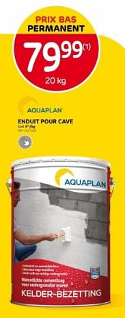 Promoties Enduit pour cave - Aquaplan - Geldig van 10/04/2024 tot 22/04/2024 bij Brico