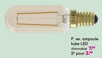 Promotions Ampoule tube led - Produit maison - Leen Bakker - Valide de 08/04/2024 à 21/04/2024 chez Leen Bakker