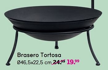 Promotions Brasero tortosa - Produit maison - Leen Bakker - Valide de 08/04/2024 à 21/04/2024 chez Leen Bakker