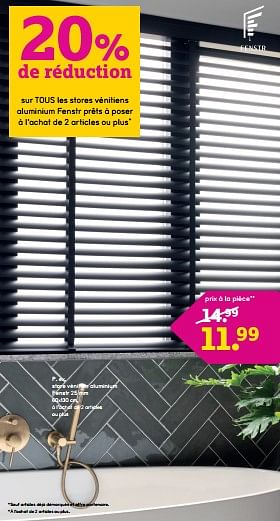 Promoties Store vénitien aluminium fenstr - Fenstr - Geldig van 08/04/2024 tot 21/04/2024 bij Leen Bakker