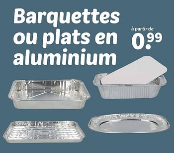 Promotions Barquettes ou plats en aluminium - Produit maison - Wibra - Valide de 08/04/2024 à 21/04/2024 chez Wibra