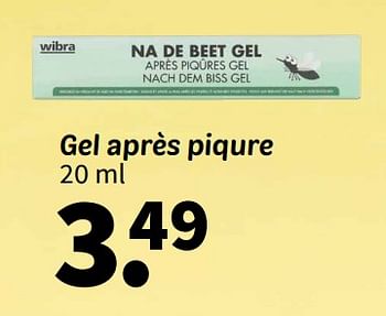 Promoties Gel après piqure - Huismerk - Wibra - Geldig van 08/04/2024 tot 21/04/2024 bij Wibra