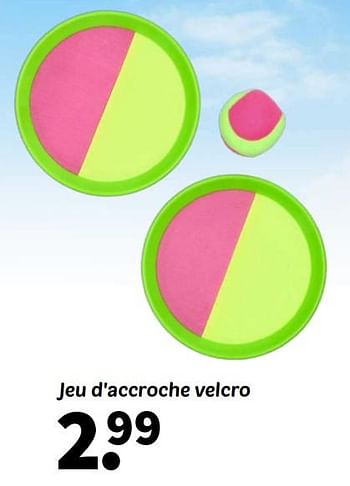 Promotions Jeu d`accroche velcro - Produit maison - Wibra - Valide de 08/04/2024 à 21/04/2024 chez Wibra
