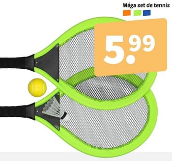 Promoties Méga set de tennis - Huismerk - Wibra - Geldig van 08/04/2024 tot 21/04/2024 bij Wibra