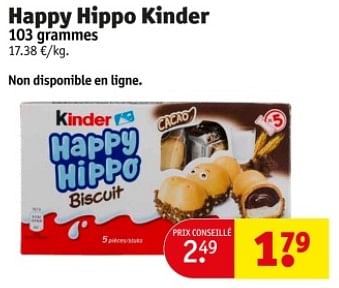 Promoties Happy hippo kinder - Kinder - Geldig van 09/04/2024 tot 21/04/2024 bij Kruidvat