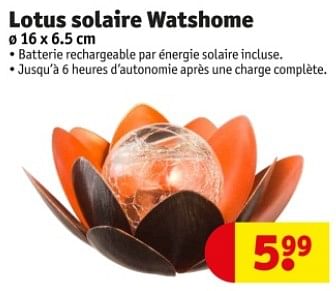 Promoties Lotus solaire watshome - Watshome - Geldig van 09/04/2024 tot 21/04/2024 bij Kruidvat