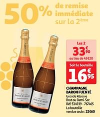 Champagne baron fuenté grande réserve brut ou demi-sec-Schuimwijnen