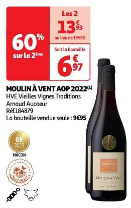 Promoties Moulin à vent aop 2022 - Rode wijnen - Geldig van 09/04/2024 tot 21/04/2024 bij Auchan