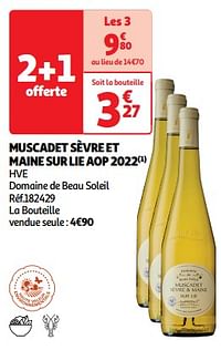 Muscadet sèvre et maine sur lie aop 2022-Witte wijnen