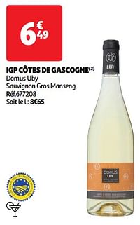 Igp côtes de gascogne-Witte wijnen