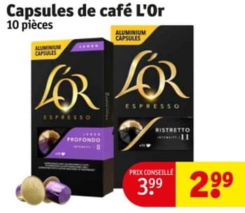 Promoties Capsules de café l`or - Douwe Egberts - Geldig van 09/04/2024 tot 21/04/2024 bij Kruidvat