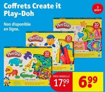 Promoties Coffrets create it play-doh - Hasbro - Geldig van 09/04/2024 tot 21/04/2024 bij Kruidvat