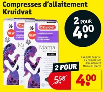 Promoties Compresses d’allaitement mama - Huismerk - Kruidvat - Geldig van 09/04/2024 tot 21/04/2024 bij Kruidvat