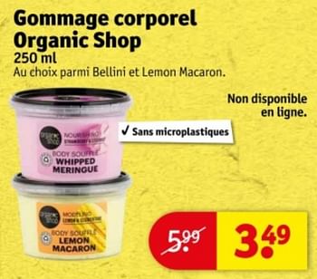 Promoties Gommage corporel organic shop - Organic Shop - Geldig van 09/04/2024 tot 21/04/2024 bij Kruidvat