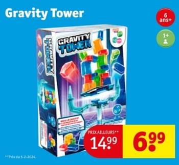 Promotions Gravity tower - Produit maison - Kruidvat - Valide de 09/04/2024 à 21/04/2024 chez Kruidvat