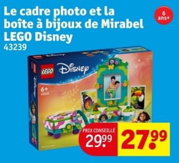 Promotions Le cadre photo et la boîte à bijoux de mirabel lego disney - Lego - Valide de 09/04/2024 à 21/04/2024 chez Kruidvat